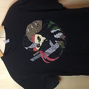 Anime Men's XL Tshirt on Black Pirate & Ninga